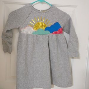 Mini boden girls sun embroidery dress size 6-7y